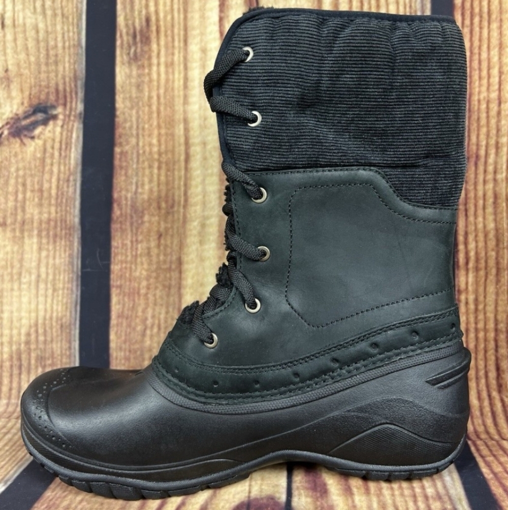 The North Face Women’s Winter Boots Size 9 Black Waterproof Lace Up Insulated